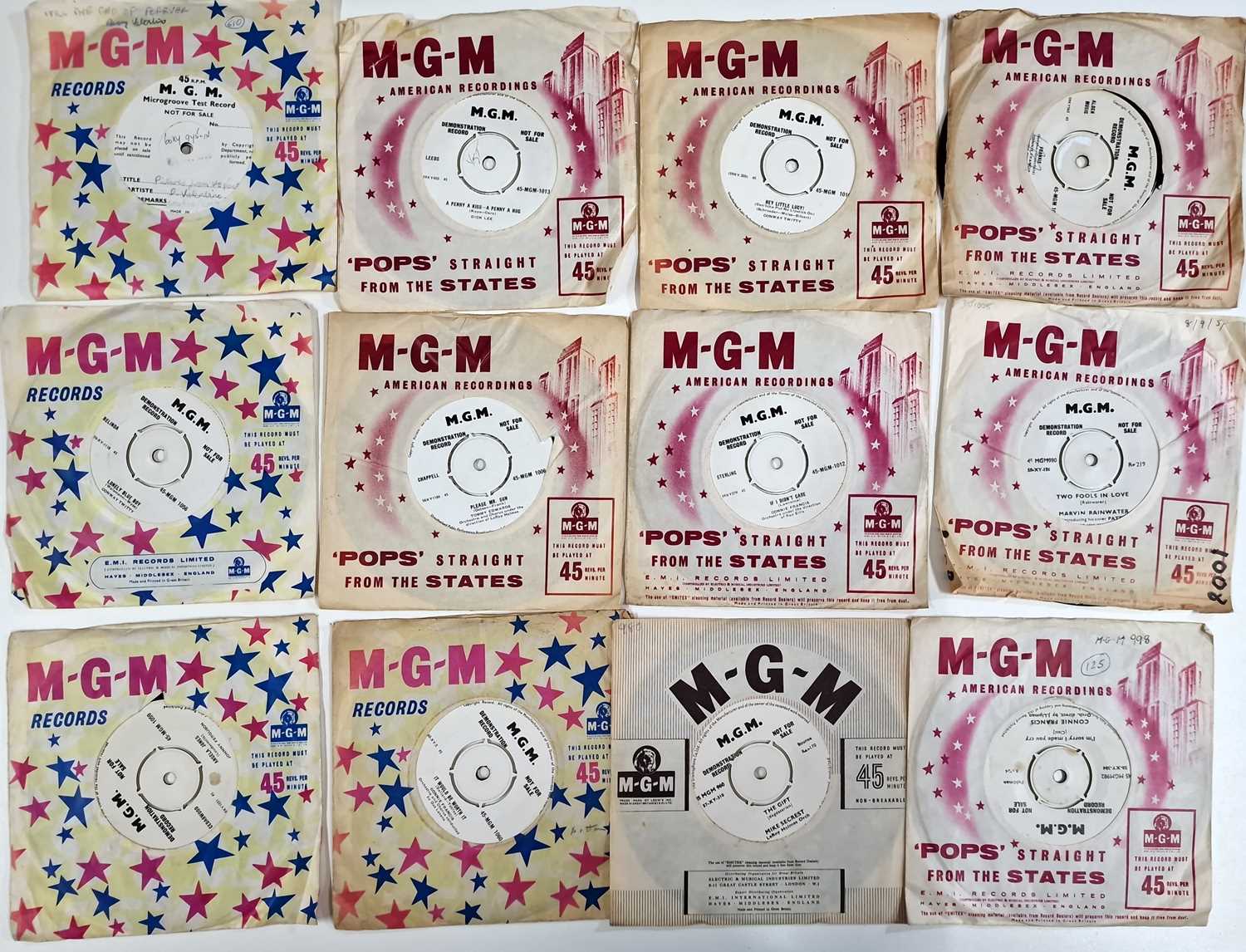 Lot 1112 - MGM RECORDS - 7" DEMOS COLLECTION