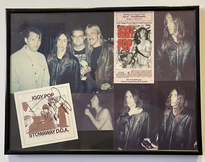 Lot 289 - IGGY POP SIGNED ITEMS