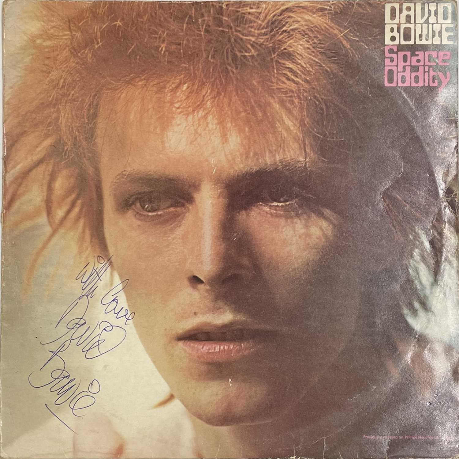Lot 424 - DAVID BOWIE - SIGNED SPACE ODDITY LP.