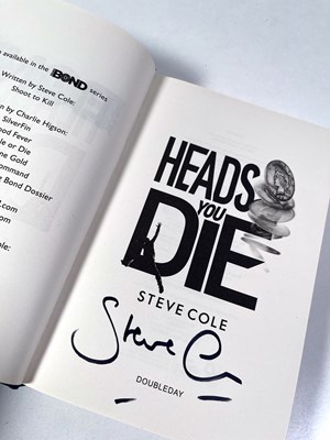Lot 16 - STEVE COLE - YOUNG BOND SERIES - TWO SIGNED FIRST EDITION BOOKS.