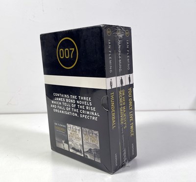 Lot 312 - IAN FLEMING - JAMES BOND - SPECTRE TRILOGY - SEALED SET OF THREE VINTAGE PUBLISHED PAPERBACKS.