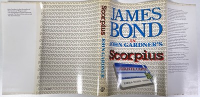 Lot 30 - JOHN GARDNER - JAMES BOND - SCORPIUS - UK FIRST EDITION.