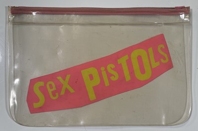 Lot 84 - THE SEX PISTOLS - ORIGNAL ANARCHY FANZINE AND ORIGINAL PRINTED PLASTIC WALLET.