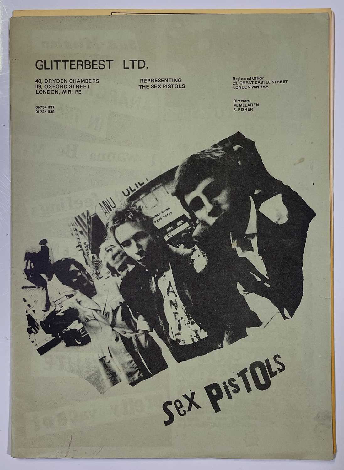 Lot 253 - THE SEX PISTOLS - ORIGINAL GLITTERBEST LTD