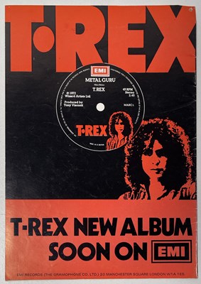 Lot 396 - T.REX - ORIGINAL CONCERT PROGRAMME AND TICKET.