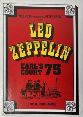 Lot 343 - LED ZEPPELIN  - ORIGINAL EARL'S COURT PROGRAMME AND TICKET STUBS.