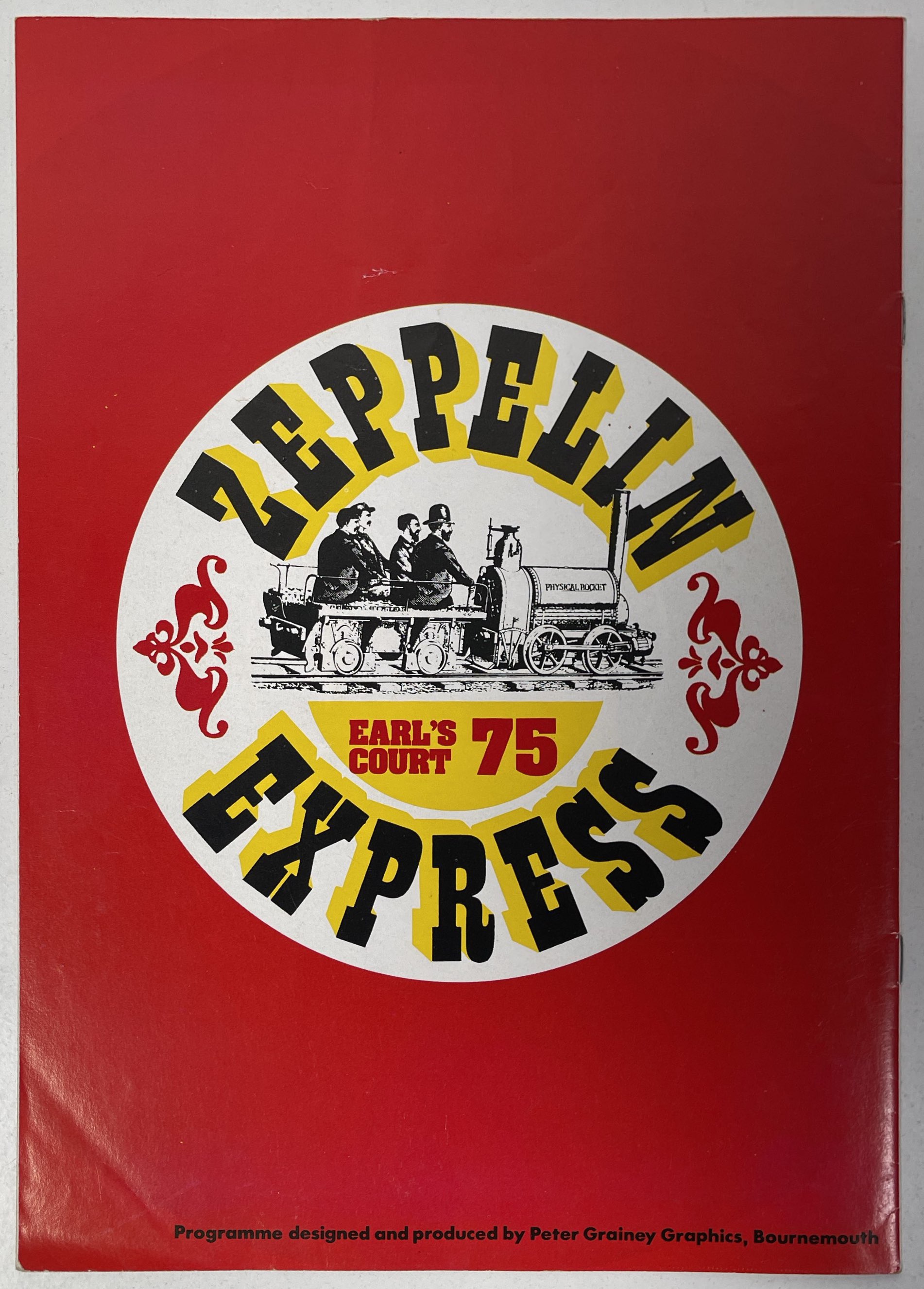 Led Zeppelin Programme Lot 343 - LED ZEPPELIN - ORIGINAL EARL'S COURT