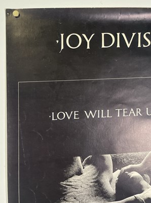 Lot 13 - JOY DIVISION - ORIGINAL 'LOVE WILL TEAR US APART' POSTER.