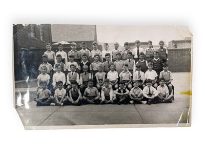 Lot 341 - JOHN LENNON - ORIGINAL C 1950 PRIMARY SCHOOL PHOTO.