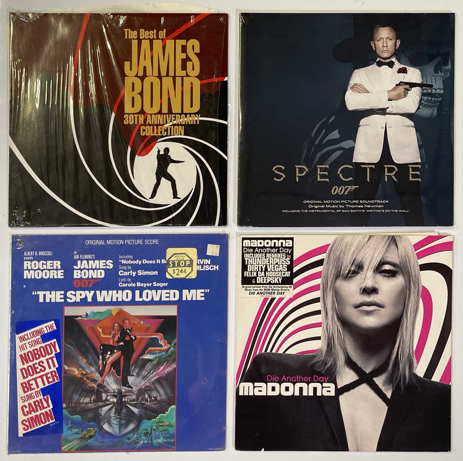 Lot 5 - JAMES BOND - LP COLLECTION INC SEALED SPECTRE SOUNDTRACK.