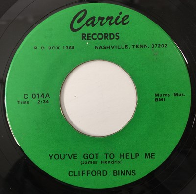 Lot 4 - CLIFFORD BINNS - YOU'VE GOT TO HELP ME 7" (US NORTHERN - CARRIE - C014)