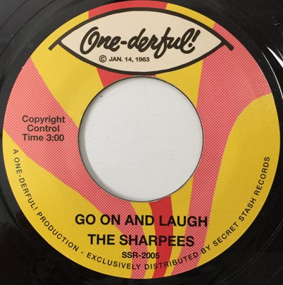 Lot 207 - THE SHARPEES - GO ON AND LAUGH 7" (ONE-DERFUL! SSR-2005)