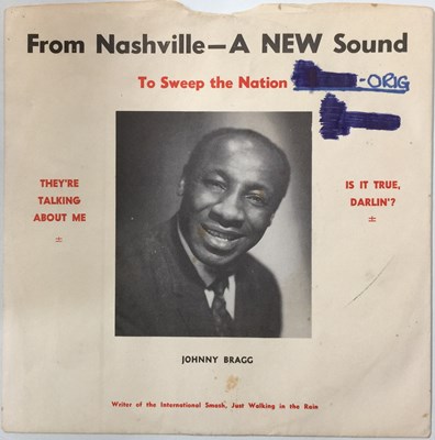 Lot 6 - JOHNNY BRAGG - THEY'RE TALKING ABOUT ME 7" (US OG W/ PS - ELBEJAY - 001)