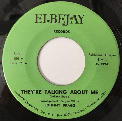 Lot 6 - JOHNNY BRAGG - THEY'RE TALKING ABOUT ME 7" (US OG W/ PS - ELBEJAY - 001)