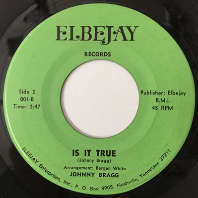 Lot 6 - JOHNNY BRAGG - THEY'RE TALKING ABOUT ME 7" (US OG W/ PS - ELBEJAY - 001)
