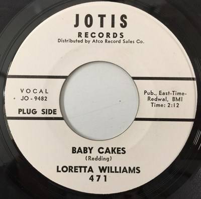 Lot 7 - LORETTA WILLIAMS - BABY CAKES/ I'M MISSING YOU 7" (US PROMO - JOTIS - 471)