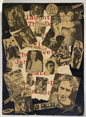 Lot 42 - ORIGINAL 'LIVE AT THE ROXY' POSTER WITH ORIGINAL PUNK COLLAGE.
