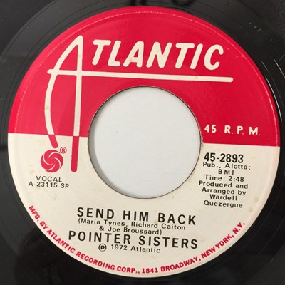 Lot 211 - POINTER SISTERS - SEND HIM BACK 7" (ATLANTIC 45-2893, PROMO)