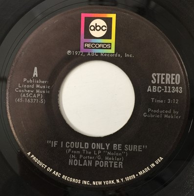 Lot 212 - NOLAN PORTER - IF I COULD ONLY BE SURE 7" (1st PRESSING - ABC RECORDS - ABC-11343) - SIGNED SLEEVE