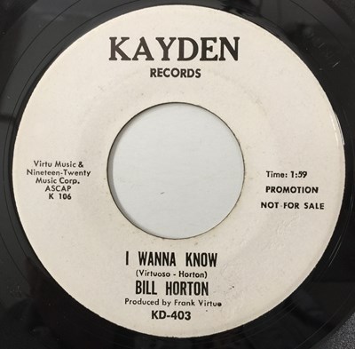 Lot 218 - BILL HORTON - I WANNA KNOW 7" (PROMO - KAYDEN RECORDS - KD-403)