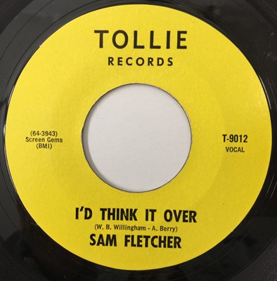 Lot 22 - SAM FLETCHER - I'D THINK IT OVER/ FRIDAY NIGHT 7" (US STYRENE - TOLLIE - T-9012)