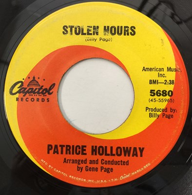 Lot 220 - PATRICE HOLLOWAY - STOLEN HOURS 7" (CAPITOL RECORDS 5680)