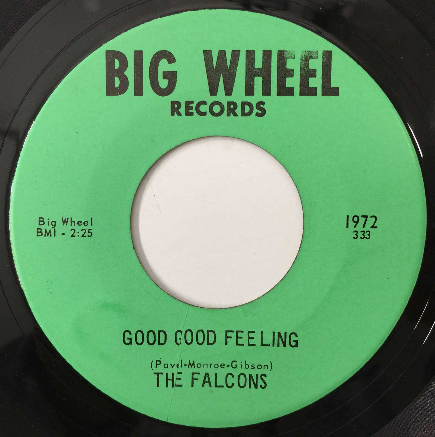 Lot 27 - THE FALCONS - GOOD GOOD FEELING 7" (US STOCK - BIG WHEEL - 1972)