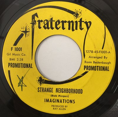 Lot 224 - IMAGINATIONS - STRANGE NEIGHBORHOOD 7" (PROMO - FRATERNITY F 1001)