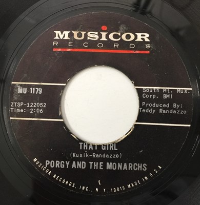 Lot 229 - PORGY AND THE MONARCHS - THAT GIRL 7" (MUSICOR RECORDS - MU 1179)