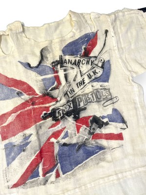 Lot 99 - THE SEX PISTOLS - AN ORIGINAL 'ANARCHY' T-SHIRT BY SEDITIONARIES.