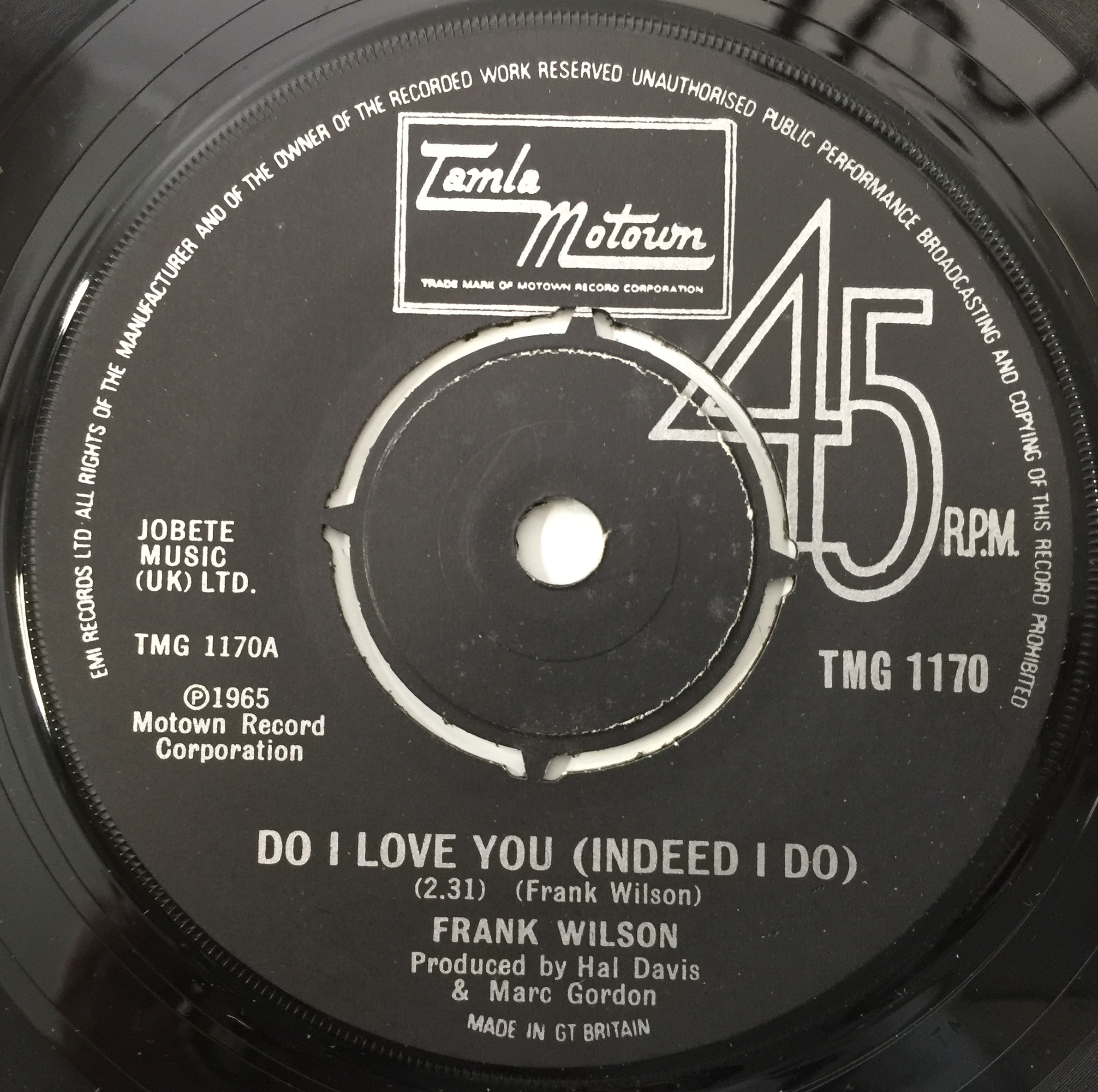 Lot 230 - FRANK WILSON - DO I LOVE YOU (INDEED I DO) 7