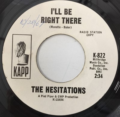 Lot 232 - THE HESITATIONS - SHE WON'T COME BACK (PROMO - KAPP K-822)