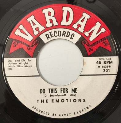 Lot 236 - THE EMOTIONS - DO THIS FOR ME 7" (VARDAN RECORDS 201)