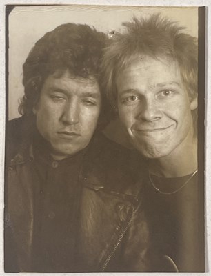 Lot 113 - THE SEX PISTOLS - ORIGINAL STEVE JONES / PAUL COOK PHOTOBOOTH PHOTO.