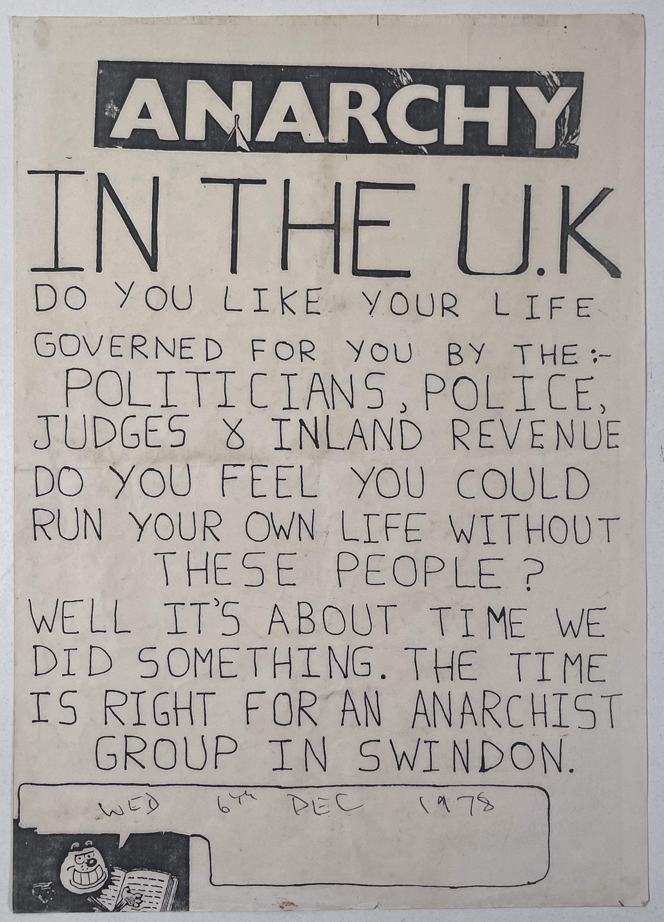 Lot 50 Punk Interest Original 1978 Anarchy In The