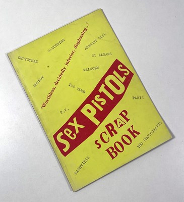 Lot 122 - THE SEX PISTOLS - ORIGINAL RAY STEVENSON SCRAPBOOK - FIRST EDITION.
