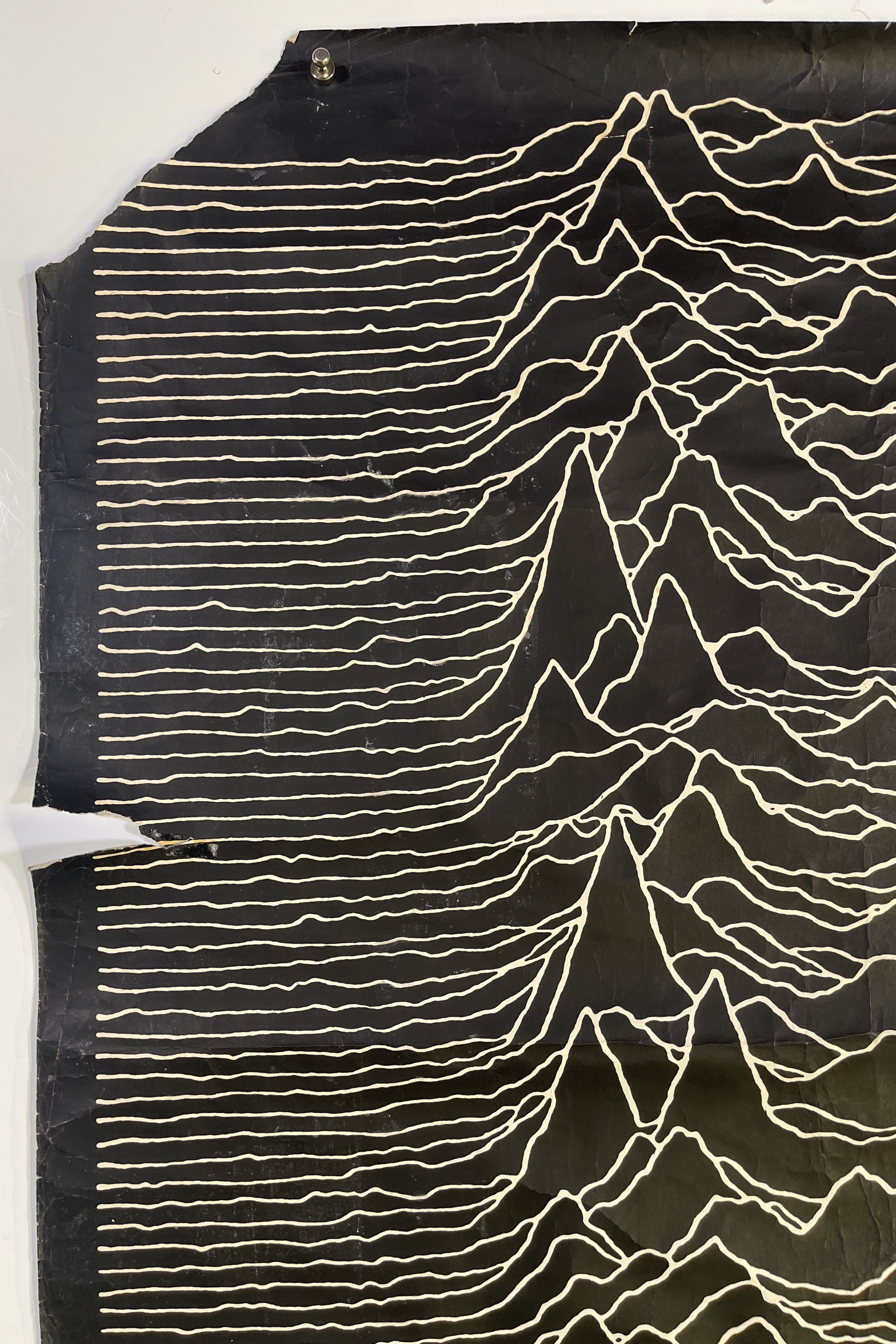 Joy Division Pattern Lot 15 - JOY DIVISION - AN ORIGINAL UNKNOWN PLEASURES