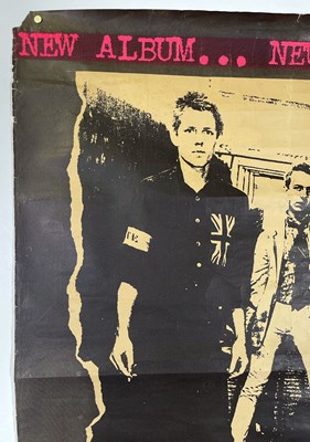 Lot 52 - THE CLASH - ORIGINAL DEBUT LP PROMOTIONAL POSTER - FULLY SIGNED.