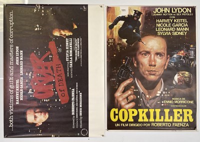 Lot 124 - THE SEX PISTOLS INTEREST - ORIGINAL JOHN LYDON COP KILLER FILM POSTERS.