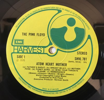 Lot 1016 - Pink Floyd - Atom Heart Mother LP (UK Mispressing With Side One Labels - SHVL 781)