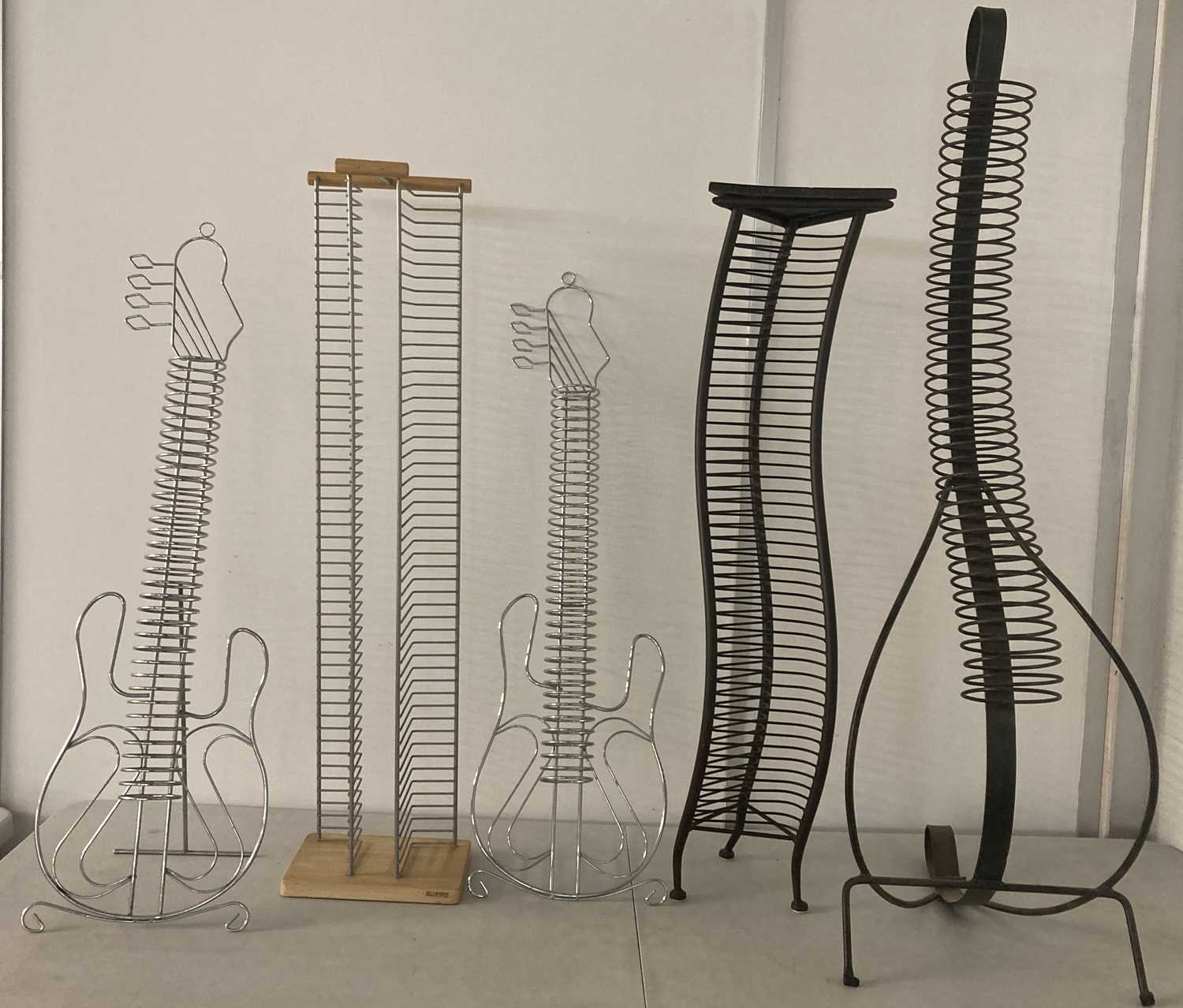 Lot 6 - CD RACKS. Five decorative CD racks. This lot