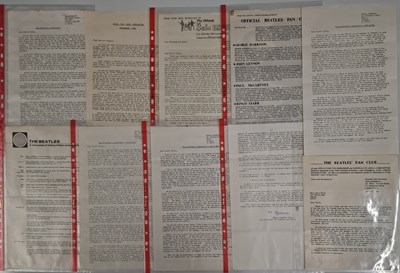 Lot 160 - THE BEATLES - DEVON AREA FAN CLUB NEWSLETTERS  / COMMS C 1960S.