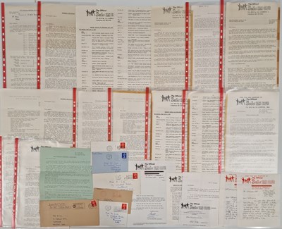 Lot 163 - THE BEATLES  - ORIGINAL FAN CLUB NEWSLETTERS / COMMUNICATIONS - NOTTS / DERBY.