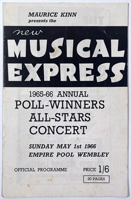 Lot 269 - THE BEATLES  - 1966 NME POLL WINNERS CONCERT PROGRAMME.