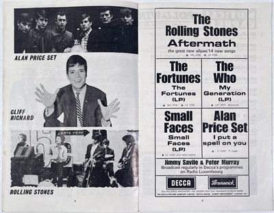 Lot 269 - THE BEATLES  - 1966 NME POLL WINNERS CONCERT PROGRAMME.