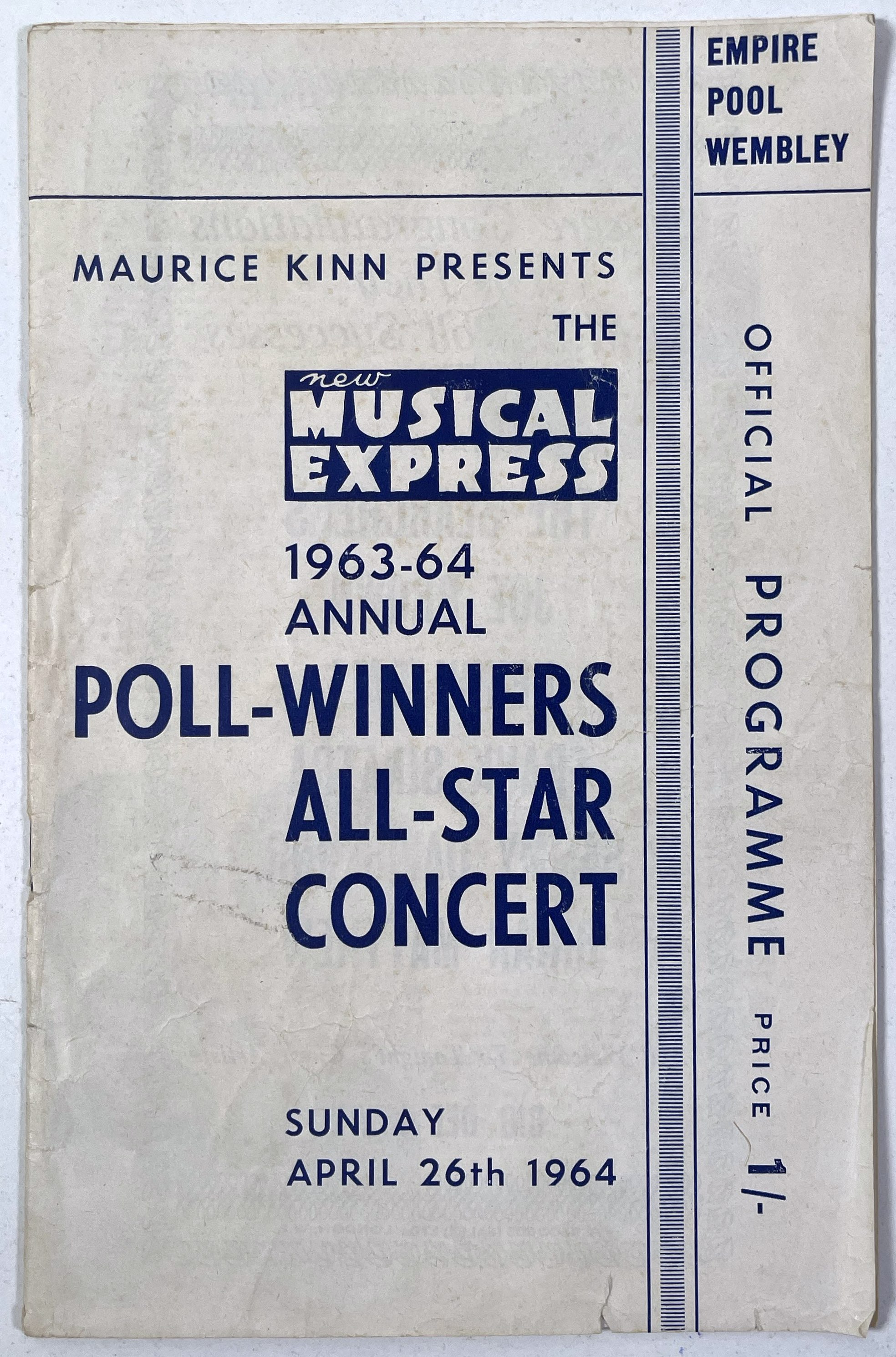 Lot 273 - THE BEATLES - POLL STARS WINNERS CONCERT