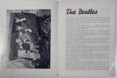 Lot 270 - THE BEATLES - 1963 FUTURIST THEATRE SCARBOROUGH PROGRAMME.