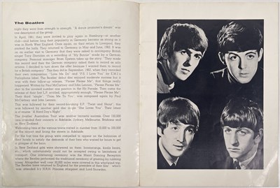 Lot 270 - THE BEATLES - 1963 FUTURIST THEATRE SCARBOROUGH PROGRAMME.