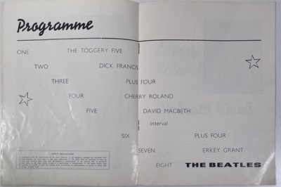 Lot 270 - THE BEATLES - 1963 FUTURIST THEATRE SCARBOROUGH PROGRAMME.