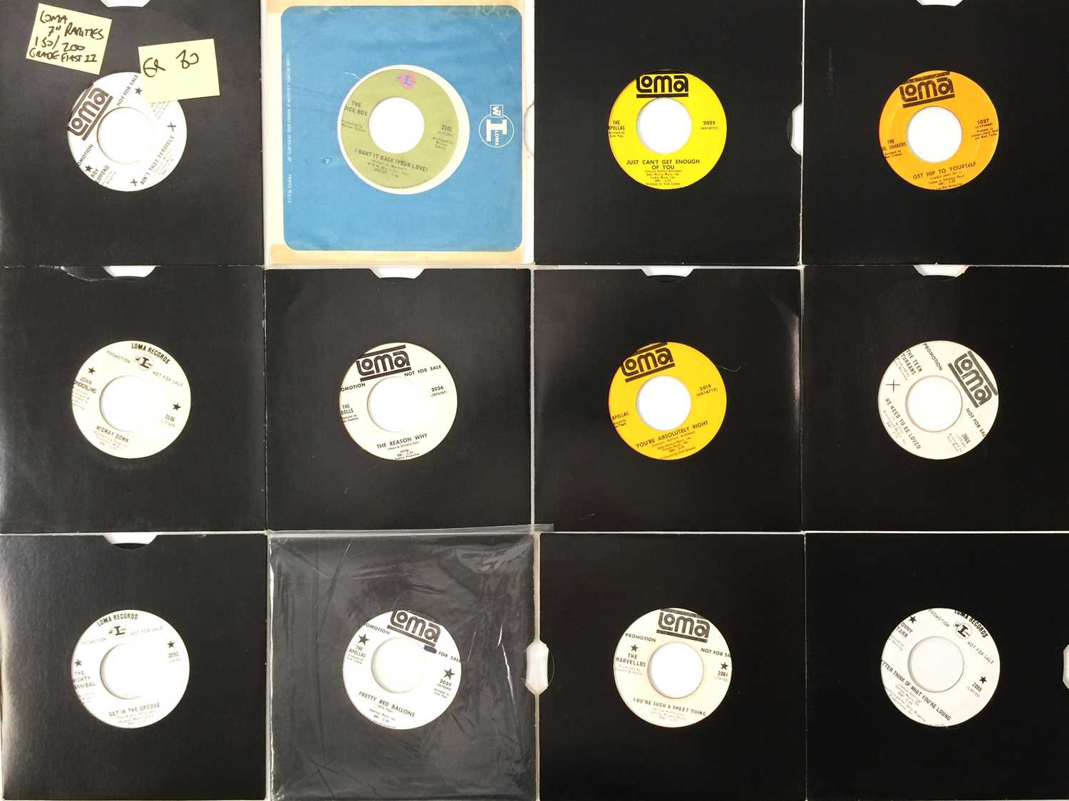 Lot 171 - LOMA RECORDS - ORIGINAL US 7" RARITIES